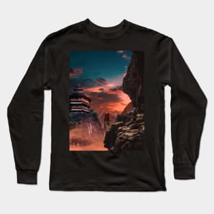 Samurai Sunset Long Sleeve T-Shirt